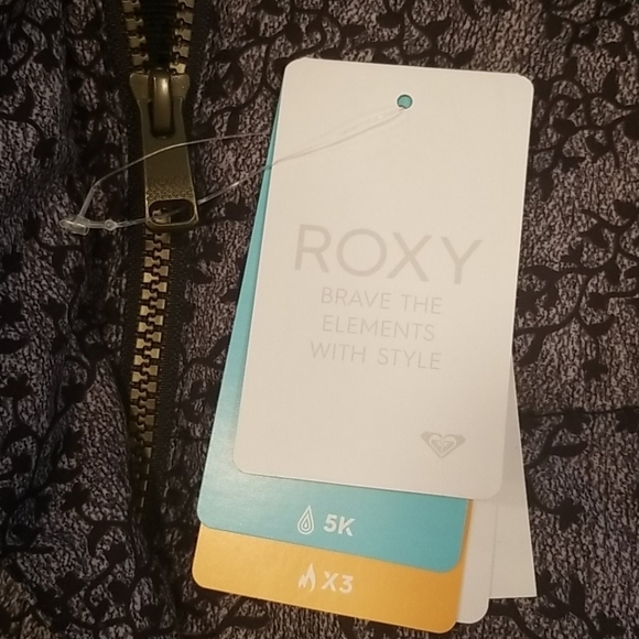 💕ROXY💕 Ellie Waterproof Snow Jacket ~ Grey Print - Picture 15 of 16